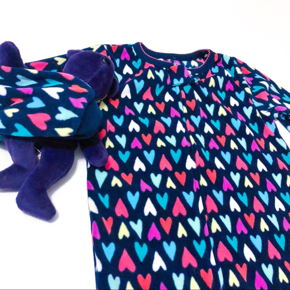 Carters Girls footie pajamas